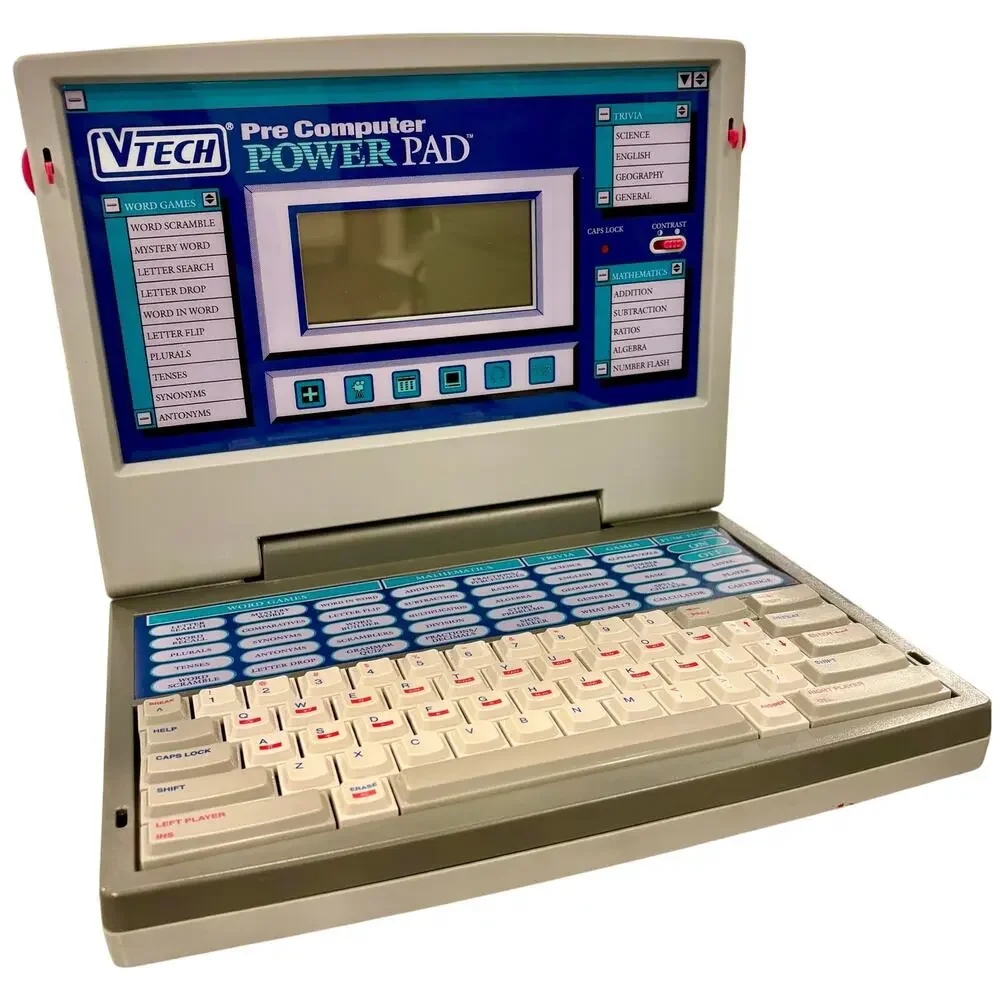 Vintage 1993 VTech Pre Computer Power Pad Laptop Kidcore Retro Tech Toy